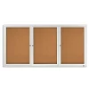 Quartet Cork Enclosed Bulletin Board, Aluminum Frame, 3'H x 6'W (2366)