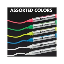 Quartet Dry Erase Markers, White/Neon Pink/Neon Green/Neon Blue/Neon Yellow, 6/Pack (79559Q)