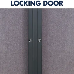 Quartet Fabric Enclosed Bulletin Board, Graphite Frame, 3'H x 4'W (2364L)