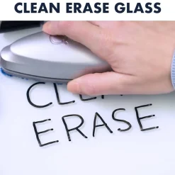 Quartet Glass Dry-Erase Desktop Easel, White Surface, Frameless, 9