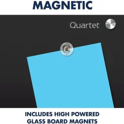 Quartet Infinity Magnetic Glass Dry-Erase Whiteboard, Black, 3' x 2' (G3624B)