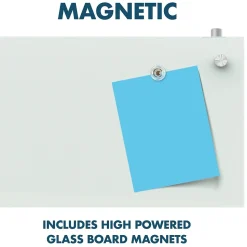 Quartet Infinity Magnetic Glass Cubicle Dry-Erase Whiteboard, 2.5' x 2' (PDEC1830)