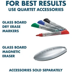 Quartet Infinity Magnetic Glass Cubicle Dry-Erase Whiteboard, 2.5' x 2' (PDEC1830)