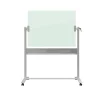 Quartet Infinity Magnetic Glass Dry-Erase Mobile Presentation Whiteboard Easel, Silver Base, 3' x 4' (ECM43G)
