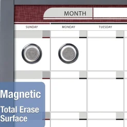Quartet InView Total Erase Dry-Erase Whiteboard, Steel Frame, 3' x 2' (72982)