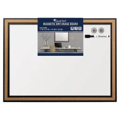 Quartet Magnetic Painted Steel Dry-Erase Whiteboard, Particle Board Frame, 17" x 23" (13765)