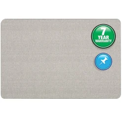 Quartet Oval Office Fabric Bulletin Board, Frameless, 3' x 2' (7683G)