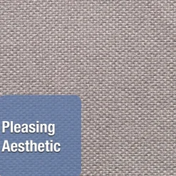 Quartet Oval Office Fabric Bulletin Board, Frameless, 3'H x 4'W (7684G)