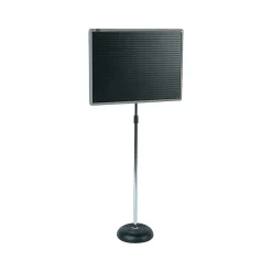 Quartet Pedestal Magnetic Letter Board, Gray Frame, 2' x 1.5' (7921M)