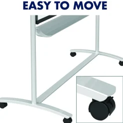 Quartet Prestige 2 Magnetic Mobile Presentation Whiteboard Easel, 6' x 4' (ECM64P2)