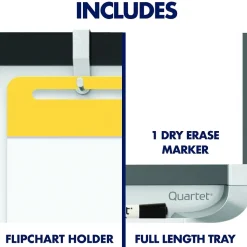 Quartet® Prestige® 2 Magnetic Mobile Presentation Whiteboard Easel, 3' x 2' (ECM32P2)