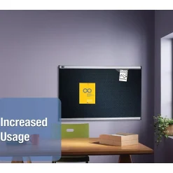 Quartet Prestige Foam Bulletin Board, Aluminum Frame, 2'H x 3'W (QTB343A)