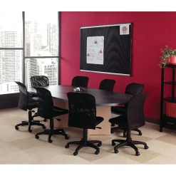 Quartet Prestige Foam Bulletin Board, Aluminum Frame, 3'H x 4'W (B344A)