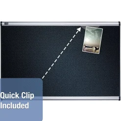 Quartet Prestige Foam Bulletin Board, Aluminum Frame, 4'H x 6'W (B347A)