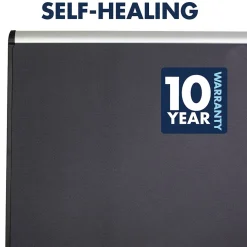 Quartet Prestige Plus Magnetic Fabric Bulletin Board, Aluminum Frame, 4'H x 6'W (MB547A)