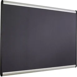 Quartet Prestige Plus Magnetic Fabric Bulletin Board, Aluminum Frame, 4'H x 6'W (MB547A)