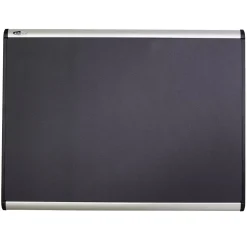 Quartet Prestige Plus Magnetic Fabric Bulletin Board, Aluminum Frame, 4'H x 6'W (MB547A)