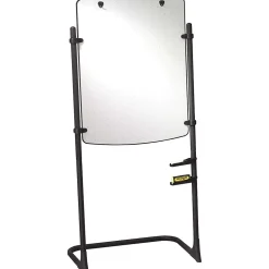 Quartet® Silhouette® Total Erase® Easel, Whiteboard/Flipchart, Black Frame, 75"H