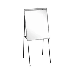 Quartet Total Erase Flip Chart Easel, 70", Black Steel (81E)