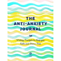 Quarto Anti-Anxiety Prompt Guided Journal, 6" x 8.42", College Ruled, Blue, 204 Pages (9780785839637)