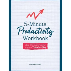 Quarto 5-Minute Productivity Guided Journal, 6.30" x 8.27", College Ruled, White, 192 Pages (9780785842057)