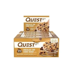 Quest Gluten Free Chocolate Chip Protein Bar, 2.12 oz, 12/Box (QUN00003)