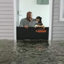 Quick Dam Universal Flood Gate, Flood Doorway Control, Expands 45