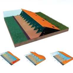 Quick Dam Universal Water Force Flood Control Dam (QDWGWL-1450)