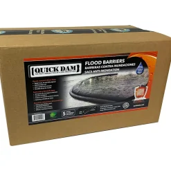 Quick Dam Water Flood Barrier, 204", Up to 14 Gal., 5/Box (QD617-5)