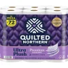 Quilted Northern Ultra Plush Toilet Paper, 3-ply, White, 255 Sheets/Roll, 18 Rolls/Case (876045/874685)