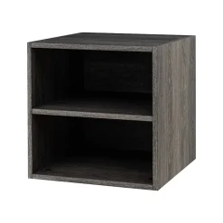 QUUBs 15.75" Storage Cabinet with 2 Shelves, Weathered Gray (G115002200)