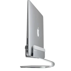 Rain Design mTower 4.5"W x 9.8"D Aluminum Vertical Laptop Stand, Silver (10037)