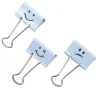 Rapesco Small Binder Clips, Powder Blue, 100 Clips/Pack (1350-5)