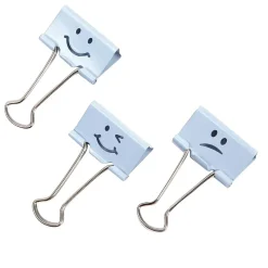 Rapesco Small Binder Clips, Powder Blue, 100 Clips/Pack (1350-5)