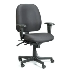 Raynor Eurotech Fabric 4 x 4 Multi-function Task Chair, Black