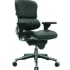 Raynor Eurotech Leather Mid Back Ergo human Chair, Black