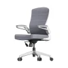 RAYNOR GROUP ION Fabric Task Chair, Gray/White (ION-WH-GRY)