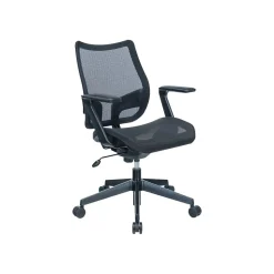 RAYNOR GROUP Sharper Image Ergonomic Mesh Swivel Task Chair, Black (SI-100-BLK)