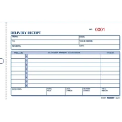 Rediform® Carbonless Delivery Receipt Books, 4-1/4" x 6-3/8" (RED6L614)