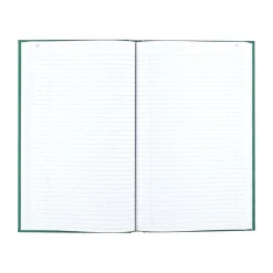 Rediform Emerald Series Record Book, 7.25"W x 12.25"H, Green, 150 Sheets/Book (56131)