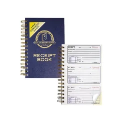 Rediform Gold Standard 2-Part Carbonless Receipts Book, 5