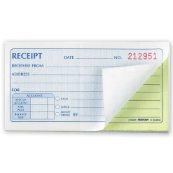 Rediform Money Receipt Book, 2 3/4