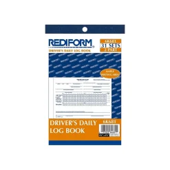 Rediform 2-Part Carbon Driver's Daily Logs, 5.5"L x 7.88"W, 31 Sets/Book (6K681)