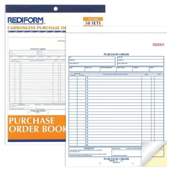 Rediform 2-Part Carbonless Purchase Requisitions, 8.5"L x 11"W, 50 Sets/Book (RED1L146)