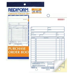 Rediform 2-Part Carbonless Purchase Requisitions, 5.5"L x 7.88"W, 50 Sets/Book (RED1L140)