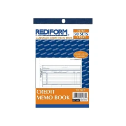 Rediform 3-Part Carbonless Credit Memos, 5.5