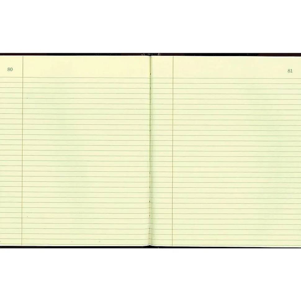 Rediform Texhide Record Book, 7 7/8" x 10", Black, 75 Sheets/Book (56211)