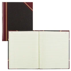 Rediform Texhide Record Book, 7 7/8" x 10", Black, 150 Sheets/Book (56231)