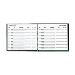 Rediform Visitor Book, 9.88" x 8.5", Black, 64 Sheets/Book (RED57802)