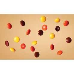 Reese's Pieces Peanut Butter Milk Chocolate Pieces, 4 oz., 12/Carton (HEC11470)